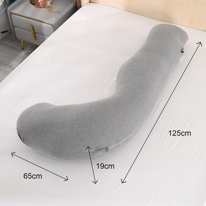 J shaped comfortable sleeping pregnency pillow