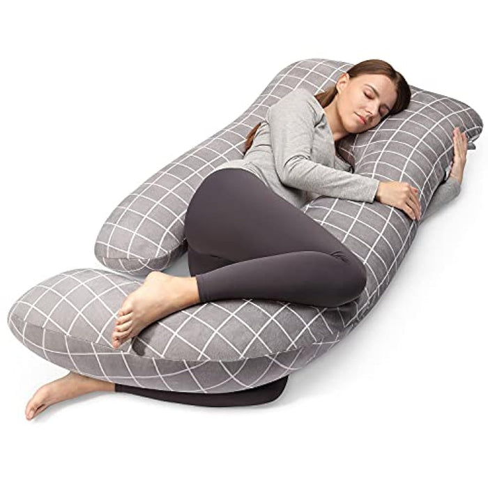 J shaped full body comfort sleeping pregnency pillow